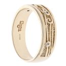 9ct Yellow Gold 0.03ct Diamond Clogau Ring