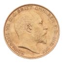 1907 Edward VII Large Head UK Half Sovereign Coin