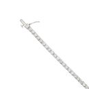 18ct White Gold 7.00ct Brilliant Cut Diamond Tennis Bracelet 6.5"