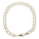 9ct Yellow Gold Curb Bracelet 8"