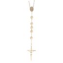 9ct Yellow Gold Rosary Beads with a Crucifix 32"