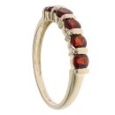 9ct Yellow Gold Garnet Five Stone Ring