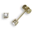9ct Yellow Gold 0.20ct Diamond Stud Earrings