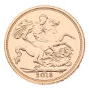 2018 Elizabeth II Fifth Portrait UK Full Sovereign Coin