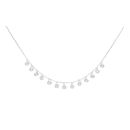 Silver Cubic Zirconia Chain 18"