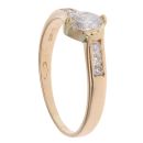 18ct Yellow Gold 0.40ct Marquise Cut Diamond Solitaire Ring