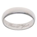 9ct White Gold Wedding Band 4mm
