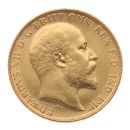 1907 Edward VII Large Head UK Half Sovereign Coin
