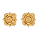 22ct Yellow Gold Floral Stud Earrings