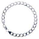 Silver Curb 8.5" Bracelet by Icesia