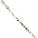 14ct Yellow And White Gold Chain 24"