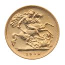 1900 Victoria Old Head UK Half Sovereign Coin