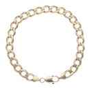9ct Yellow Gold Curb Bracelet 9.5"