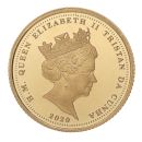 2020 The St George & The Dragon Proof Tristan Da Cunha Quarter Sovereign Coin