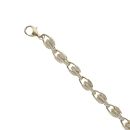 9ct Yellow Gold Cubic Zirconia Tulip Bracelet 8"