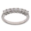 Platinum 0.50ct Brilliant Cut Diamond Seven Stone Eternity Ring