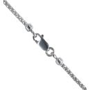 18ct White Gold 0.05ct Diamond and Black and White Pearl Necklace 18"