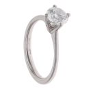 Platinum 0.84ct Brilliant Cut Diamond Solitaire Ring