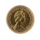 1982 Elizabeth II Decimal Portrait UK Half Sovereign Coin