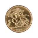 1967 Elizabeth II First Portrait UK Full Sovereign Coin