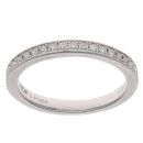 Platinum 0.20ct Brilliant Cut Diamond Half Eternity Ring