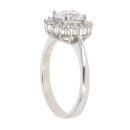 Silver Cubic Zirconia Cluster Ring by Icesia