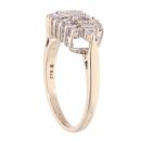 9ct Yellow Gold 0.50ct Diamond Cluster Ring