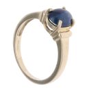 9ct Yellow Gold Sapphire Cabochon Single Stone Ring