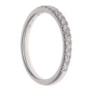 Platinum 0.22ct Brilliant Cut Diamond Half Eternity Ring