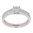 9ct White Gold 0.16ct Diamond Cluster Ring