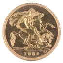 1982 Elizabeth II Decimal Portrait Half Sovereign Coin