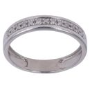 9ct White Gold 0.10ct Brilliant Cut Diamond Wedding Band 3.8mm