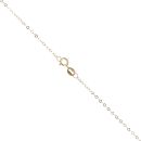 18ct Yellow Gold Cubic Zirconia Cross Pendant and Chain 18"