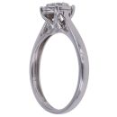 9ct White Gold 0.16ct Brilliant Cut Diamond Cluster Ring