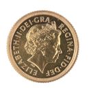 2000 Elizabeth II Fourth Portrait Llantrisant Half Sovereign Coin