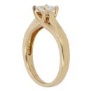 18ct Yellow Gold 0.50ct Princess Cut Diamond Solitaire Ring