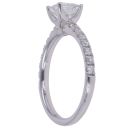 18ct White Gold 1.35ct Princess and Brilliant Cut Lab Grown Diamond Solitaire Ring