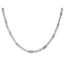 Silver Star and Bar Chain 22"