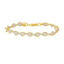 22ct Yellow Gold Twisted Ladies Bracelet