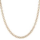 9ct Yellow Gold Heart T-Bar Belcher Chain 18"