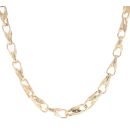 9ct Yellow Gold Patterned Tulip Chain 22"