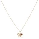 9ct Yellow and Rose Gold Welsh Dragon Clogau Pendant and Chain 22"