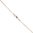 9ct Yellow Gold 0.05ct Diamond And Pearl Pendant And Chain 18"