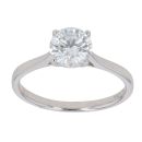 9ct White Gold 1.00ct Brilliant Cut Lab Grown Diamond Solitaire Ring