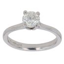 Platinum 0.75ct Brilliant Cut Diamond Solitaire Ring