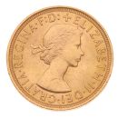 1957 Elizabeth II First Portrait UK Full Sovereign Coin