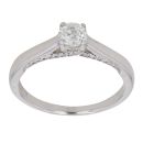 18ct White Gold 0.50ct Brilliant Cut Diamond Solitaire Ring