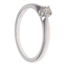 9ct White Gold 0.15ct Brilliant Cut Diamond Solitaire Ring