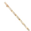 18ct Yellow Gold Greek Key Fancy Bracelet 7"