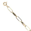 14ct Yellow And White Gold Fancy Bracelet 7.5"